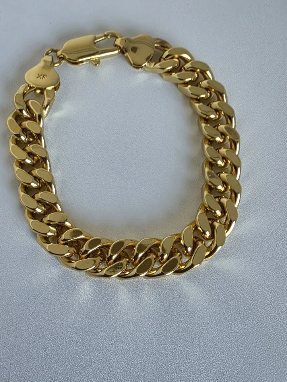 14K Gold Plated Cuban Link Bracelet 8